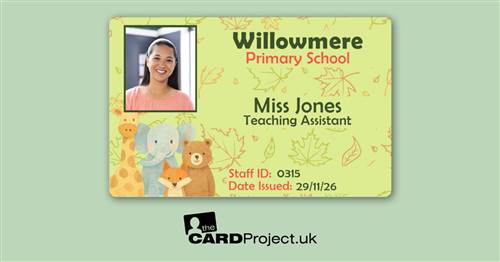 Primary School ID Card Jungle Animals